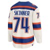 Miesten NHL Edmonton Oilers Pelipaita 2025-26 Fanatics Premium Stuart Skinner Alternate Valkoinen